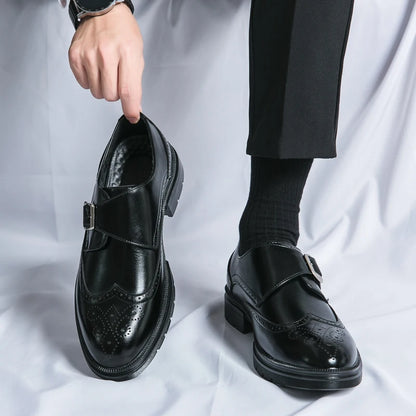 Laceless Leather Shoes