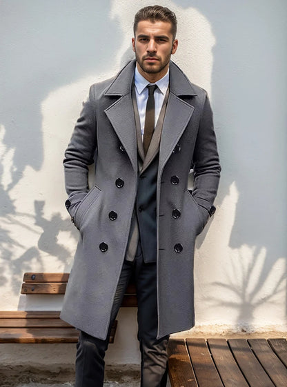 Buttoned Trench Coat